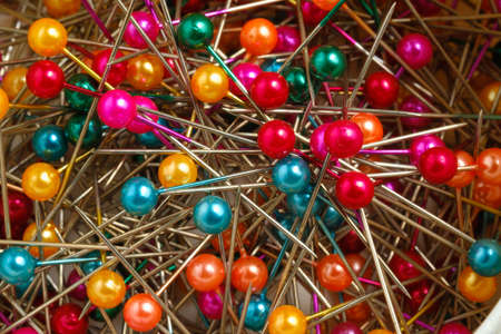 Close up of pin sewing  conceptの写真素材