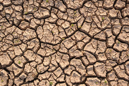 Dry soil results from lack of water.Global warmingの写真素材