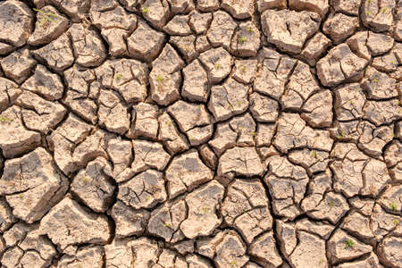 Dry soil results from lack of water.Global warmingの写真素材