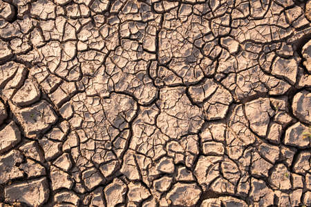 Dry soil results from lack of water.Global warmingの写真素材