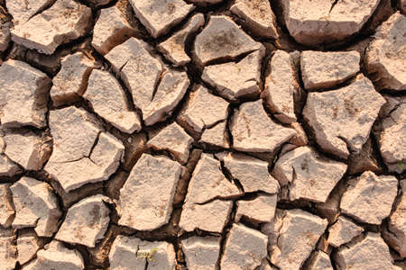 Dry soil results from lack of water.Global warmingの写真素材