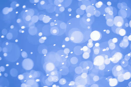 Blue glitter bokeh of light.Abstract blurred lightの写真素材