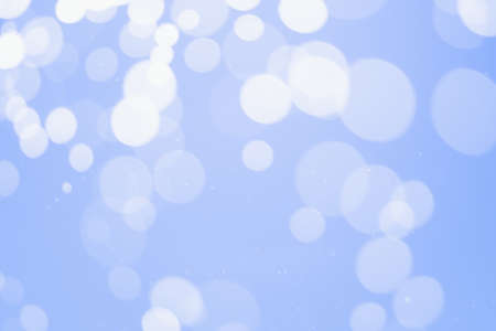 Blue glitter bokeh of light.Abstract blurred lightの写真素材