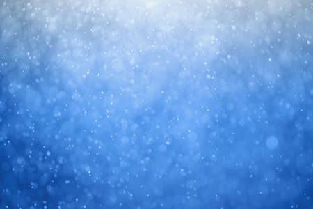 Blue glitter bokeh of light.Abstract blurred lightの写真素材