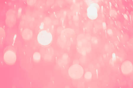 Glitter bokeh of light pink background.Abstract blurred lightの写真素材