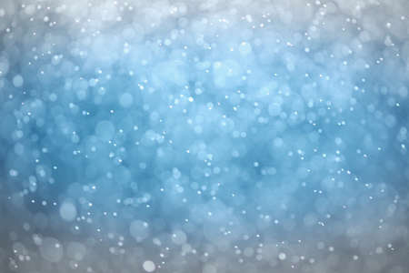 Blue glitter bokeh of light.Abstract blurred lightの写真素材
