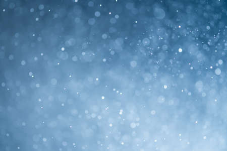 Blue glitter bokeh of light.Abstract blurred lightの写真素材