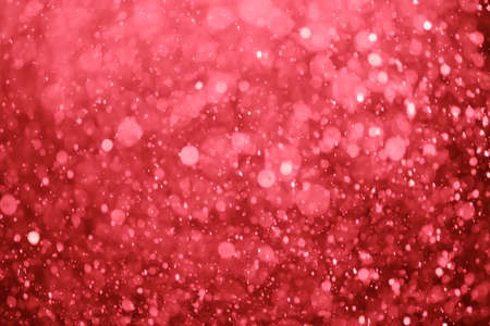 Red glitter bokeh of light.Abstract blurred lightの写真素材