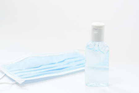 Hand sanitizer gel for hand hygiene corona virus protection. object on background with copy space