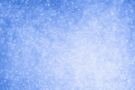 Blue glitter bokeh of light.Abstract blurred lightの写真素材