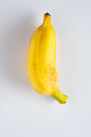 Bananas are yellow on a white background.の写真素材