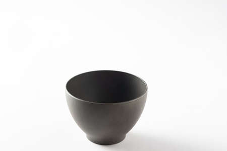 Bowl plastic on white background.kitchen tool.Transparent food container.Soup cup.の写真素材