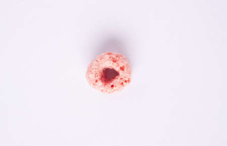 cereal flakes on white background