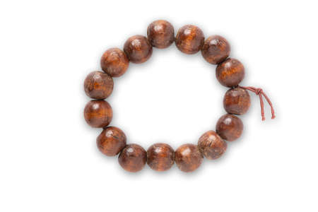 Bracelet wood in isolatedの写真素材