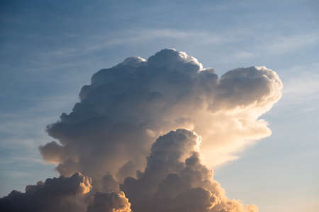 The clouds have a strange shape in rainy seasonの写真素材