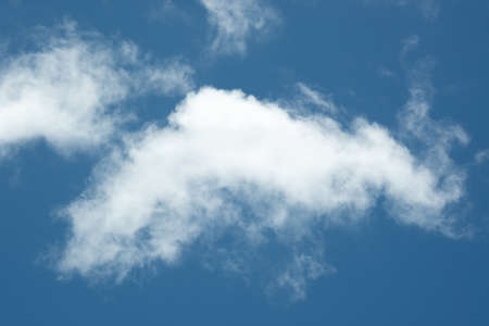 Many small clouds in blue sky.Summer cloudy.White clouds floating in the skyの写真素材