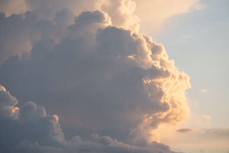 The clouds have a strange shape in rainy seasonの写真素材