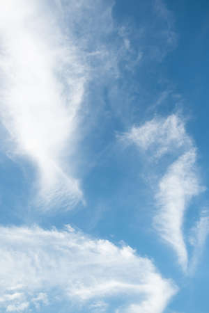 Many small clouds in blue sky.Summer cloudy.White clouds floating in the sky