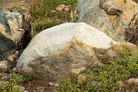A large cheetah sedimentary rock in natureの写真素材