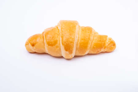 Croissant on a white backgroundの写真素材
