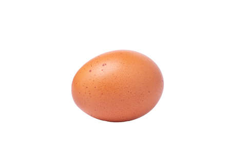 Close-up of egg isolated with clipping path.egg of hen.の写真素材
