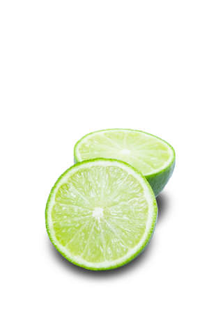 Leaf of lettuce in isolated with clipping path. Fresh green salad in isolated.の写真素材