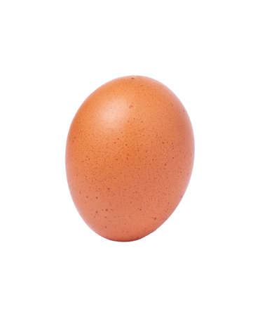Close-up of egg isolated with clipping path.egg of hen.の写真素材