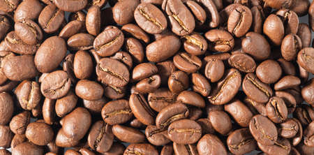 roasted coffee beans, can be used as a background,selective focus beans coffeeの写真素材