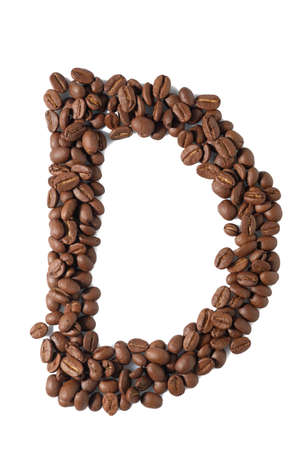 Coffee beans are light brown in isolated.clipping path.の写真素材