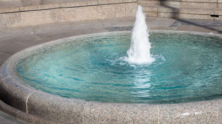 small sparkling fountain in Zagreb, Croatia
