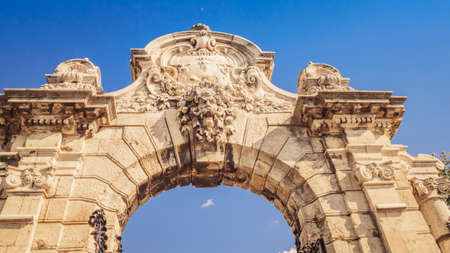 Habsburg Gate to Buda Castle in Budapest, Hungaryのeditorial素材