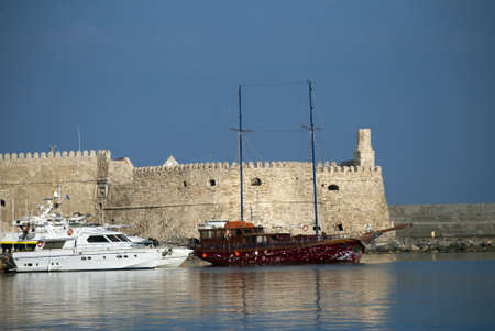 Yacht on the Mediterranean coast of Israel