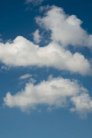 white clouds on blue sky background