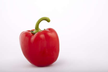 red peppers on a white backgroundの写真素材