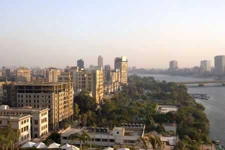 View from Cairo, by the Nile.の写真素材