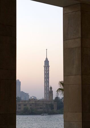 View of the Cairo Towerの写真素材