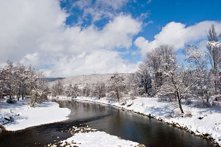 Sunny day after a big snowstorm. Switzerland, March'2006の写真素材