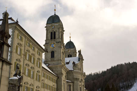 Pictures from the Benedictine Abbey of Einsiedeln, Switzerland.の写真素材