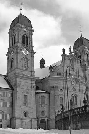 Pictures from the Benedictine Abbey of Einsiedeln, Switzerland.の写真素材