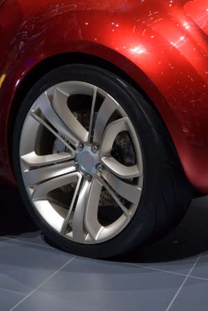 Details of a sport carの写真素材