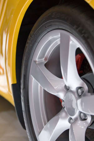 Details of a sport carの写真素材