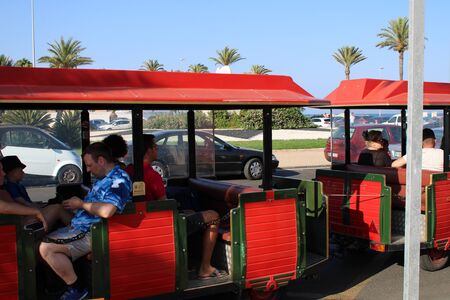 Fun places of leisure and tourism in Roquetas de Mar of AlmerÃ­a , Spain on July 14 , 2019のeditorial素材