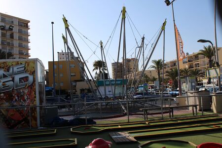 Fun places of leisure and tourism in Roquetas de Mar of AlmerÃ­a , Spain on July 14 , 2019のeditorial素材
