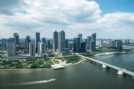 Tianjin Xiangluowan Business Districtの写真素材