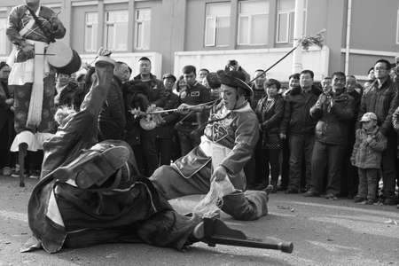 Performer in traditional costumesのeditorial素材