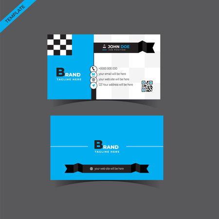 Creative modern business card template.のイラスト素材
