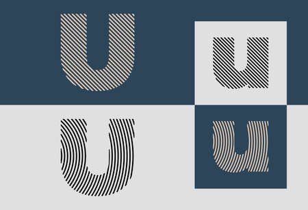 DF modern initial letter logo design vector bundle. It will be suitable for which company or brand name start those initial.のイラスト素材