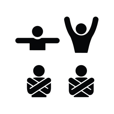 Human broken arm icon. Simple set of human broken arm vector icons for web design on white backgroundのイラスト素材