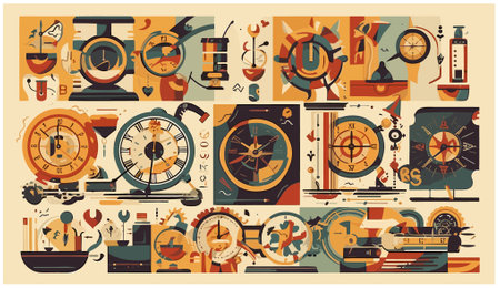 Financial planning and management illustration vector set, Professional finance management visual assets, Modern financial management visuals, Finance and money managementのイラスト素材