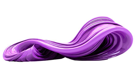 Abstract purple wavy background. 3d rendering, 3d illustration.のイラスト素材